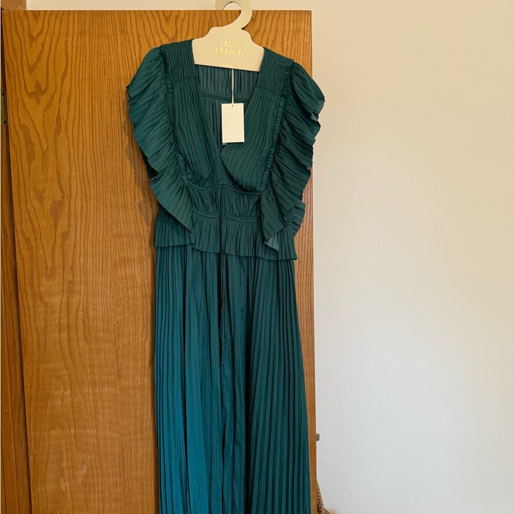 Nwot Ulla Johnson, Letty Dress, Emerald Color View 6